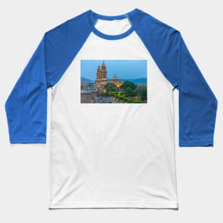 Mexico. Morelia. Cathedral at Twilight. Baseball T-Shirt